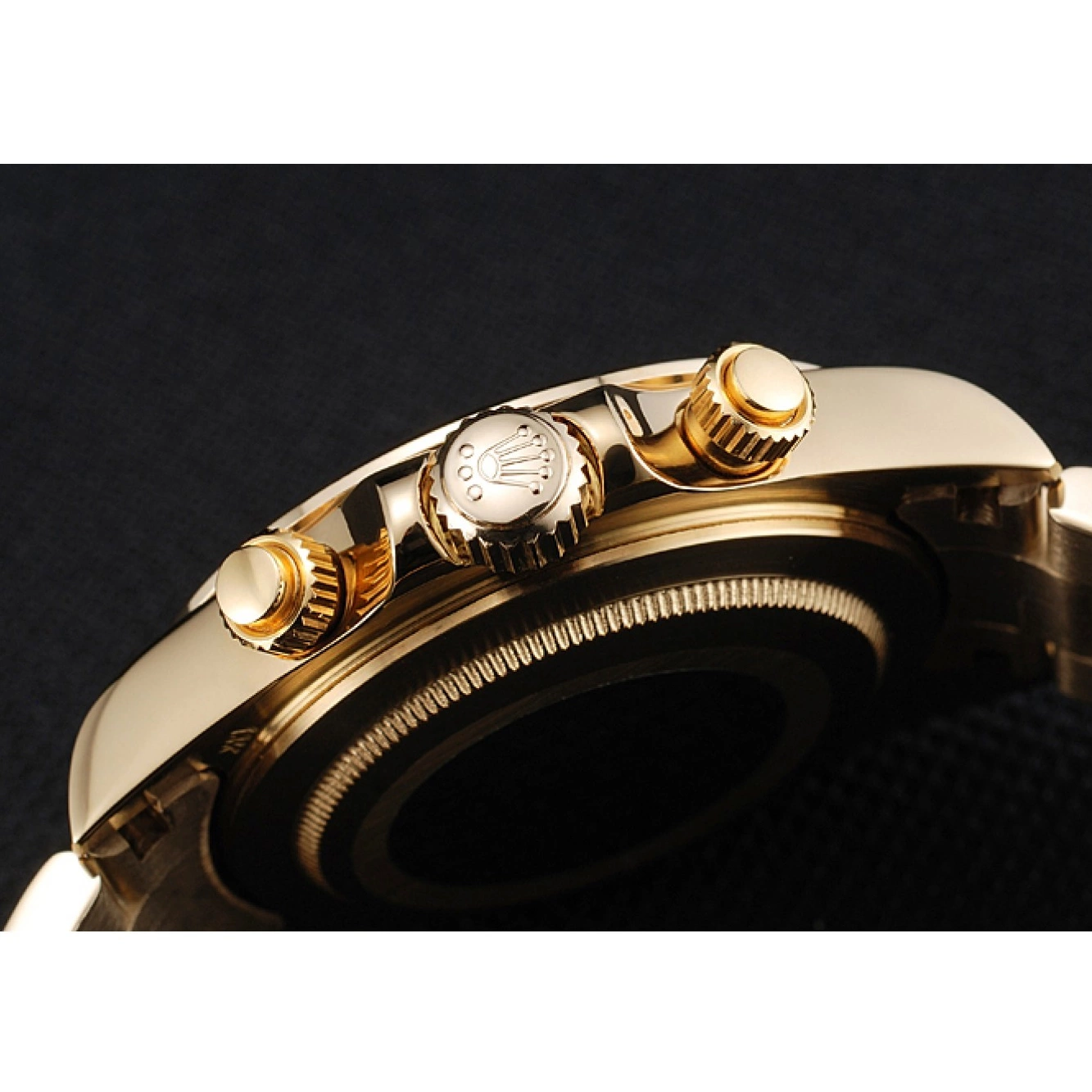 MiroTime 0810 Rolex Cosmograph Daytona Brown Dial Diamond Numerals Gold Case And Bracelet 1454245